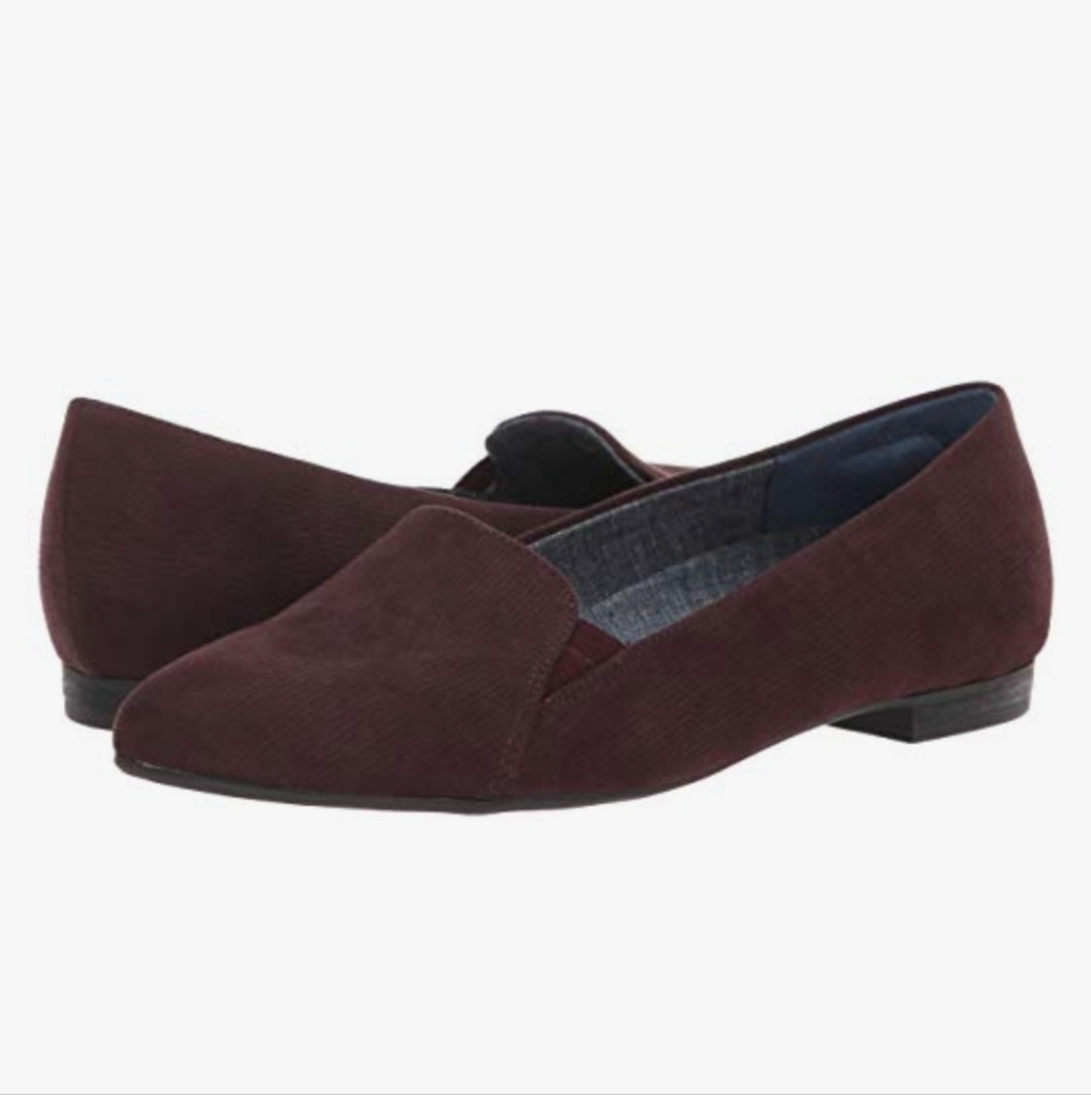 Dr. Scholl's Shoes ANYWAYS womens Loafer Brown Corduroy Flats Sz 9.5 SH276